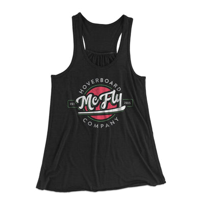 McFly Hoverboard Company Women's Flowey Tank Top Black | Funny Shirt from Famous In Real Life