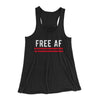 Free AF Women's Flowey Tank Top Black | Funny Shirt from Famous In Real Life