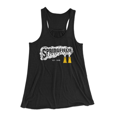 Springfield Power Plant Women's Flowey Tank Top Black | Funny Shirt from Famous In Real Life