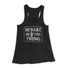 Beware Of The Thing Women's Flowey Tank Top Black | Funny Shirt from Famous In Real Life
