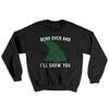 Bend Over And I'll Show You Ugly Sweater Black | Funny Shirt from Famous In Real Life