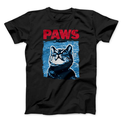 PAWS Funny Movie Men/Unisex T-Shirt Black Heather | Funny Shirt from Famous In Real Life
