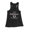 Big Ern McCracken's Bowling School Women's Flowey Tank Top Black | Funny Shirt from Famous In Real Life