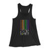 Lightsaber Color Rainbow Women's Flowey Tank Top Black | Funny Shirt from Famous In Real Life