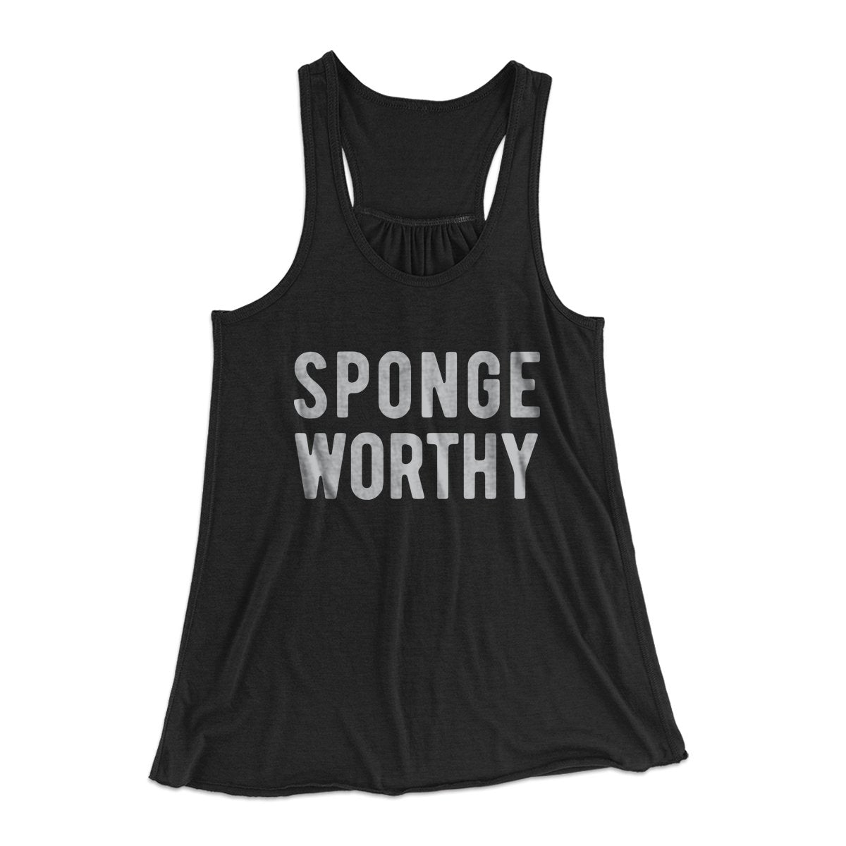 Sponge Worthy Women's Flowey Tank Top Black | Funny Shirt from Famous In Real Life