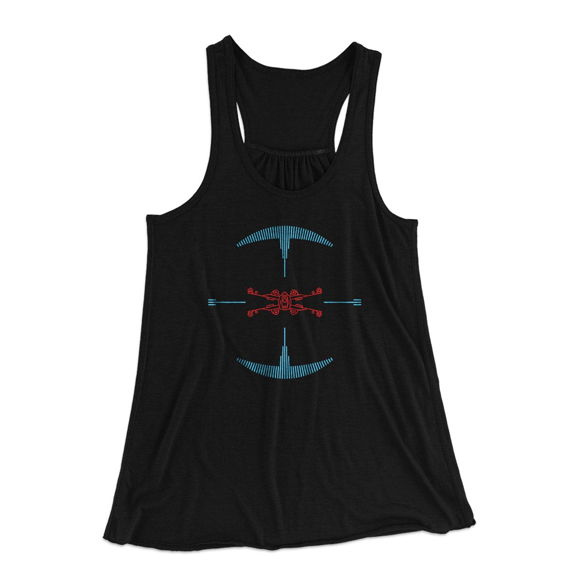 Fighter Target Women's Flowey Tank Top | Funny Shirt from Famous In Real Life