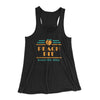 Peach Pit Diner Women's Flowey Tank Top Black | Funny Shirt from Famous In Real Life