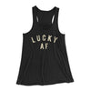 Lucky AF Women's Flowey Tank Top Black | Funny Shirt from Famous In Real Life