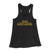 Alias Investigations Women's Flowey Tank Top Black | Funny Shirt from Famous In Real Life