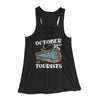 October 31st Is For Tourists Women's Flowey Tank Top Black | Funny Shirt from Famous In Real Life
