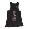 Arya's Kill List Women's Flowey Tank Top Black | Funny Shirt from Famous In Real Life