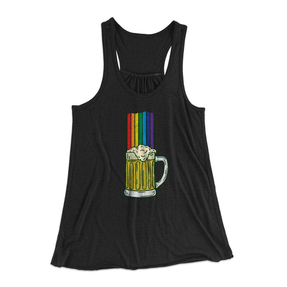 Beer Rainbow Women's Flowey Tank Top | Funny Shirt from Famous In Real Life