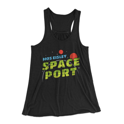 Mos Eisley Women's Flowey Tank Top Black | Funny Shirt from Famous In Real Life