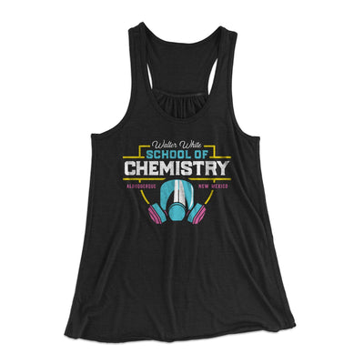 School of Chemistry Women's Flowey Tank Top Black | Funny Shirt from Famous In Real Life