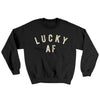Lucky AF Ugly Sweater Black | Funny Shirt from Famous In Real Life