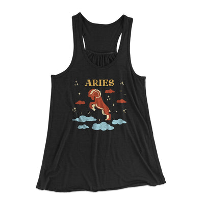 Aries Women's Flowey Tank Top Black | Funny Shirt from Famous In Real Life