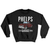 Phelps Garage Ugly Sweater Black | Funny Shirt from Famous In Real Life