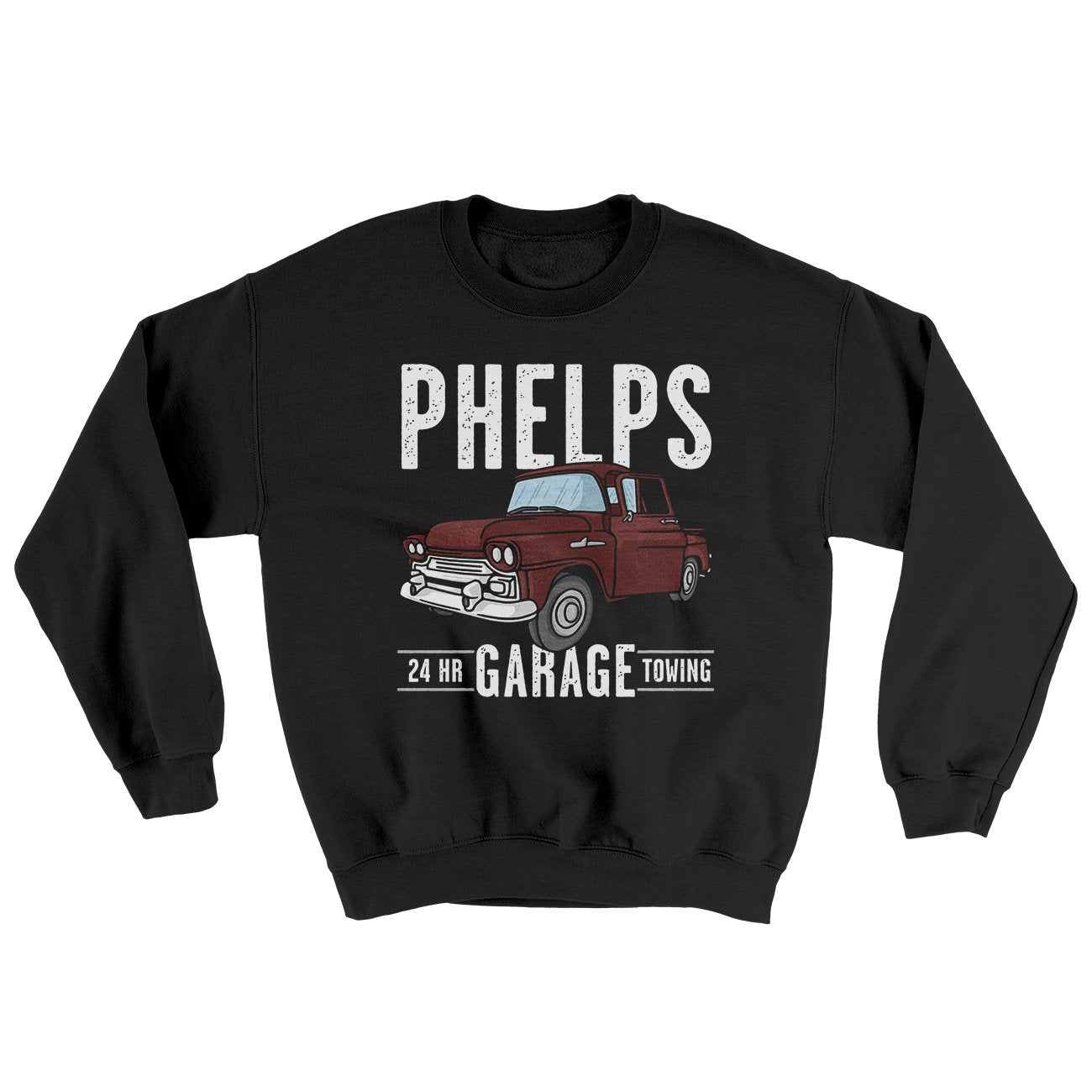 Phelps Garage Ugly Sweater | Funny Shirt from Famous In Real Life