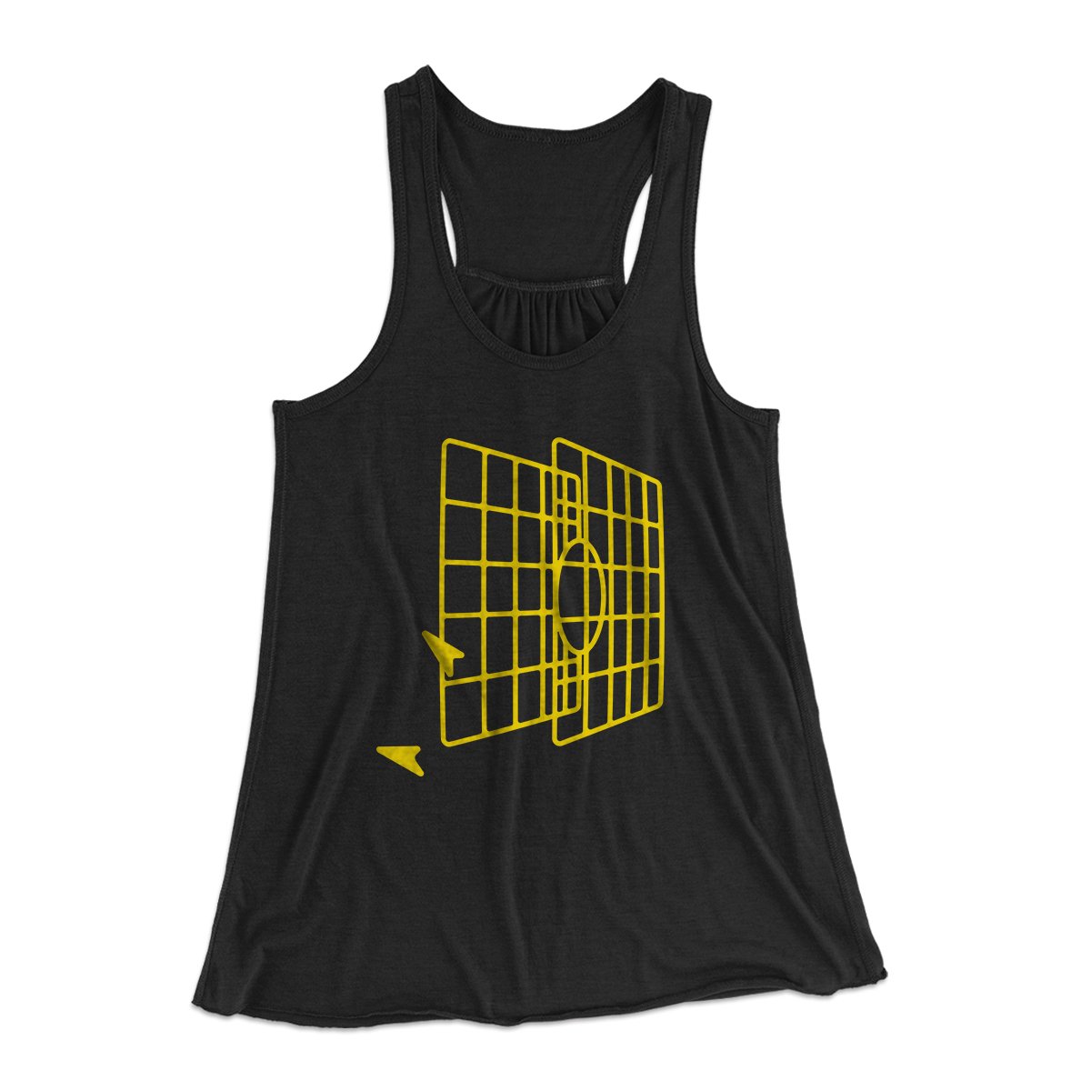 Millennium Falcon Target Women's Flowey Tank Top | Funny Shirt from Famous In Real Life