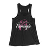 Single and Ready to Flamingle Women's Flowey Tank Top Black | Funny Shirt from Famous In Real Life