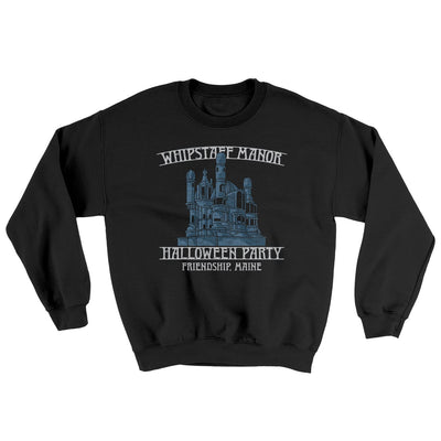 Whipstaff Manor Halloween Party Ugly Sweater Black | Funny Shirt from Famous In Real Life