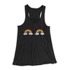 Rainbow Bra Funny Women's Flowey Tank Top Black | Funny Shirt from Famous In Real Life