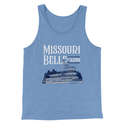 Missouri Belle Casino Funny Movie Men/Unisex Tank Top Blue TriBlend | Funny Shirt from Famous In Real Life