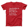Substitute Teacher Names Men/Unisex T-Shirt Red | Funny Shirt from Famous In Real Life