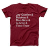 Substitute Teacher Names Men/Unisex T-Shirt Cardinal | Funny Shirt from Famous In Real Life