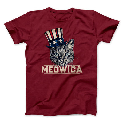 Meowica Men/Unisex T-Shirt Cardinal | Funny Shirt from Famous In Real Life