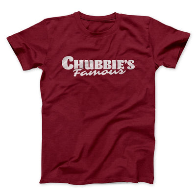 Chubbies Famous Men/Unisex T-Shirt Cardinal | Funny Shirt from Famous In Real Life