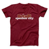 Speaker City Funny Movie Men/Unisex T-Shirt Cardinal | Funny Shirt from Famous In Real Life