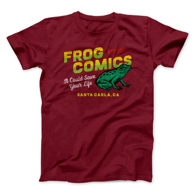 Frog Comics Funny Movie Men/Unisex T-Shirt Cardinal | Funny Shirt from Famous In Real Life