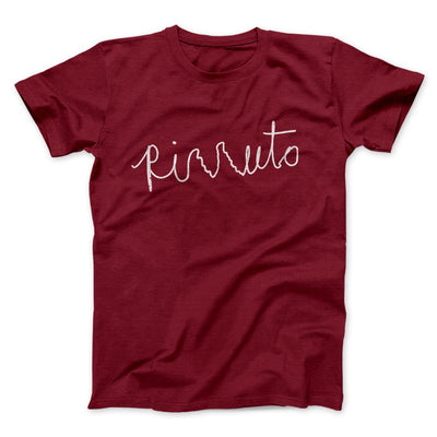 Rizzuto Cursive Funny Movie Men/Unisex T-Shirt Cardinal | Funny Shirt from Famous In Real Life