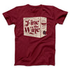 Fine Like Wine Men/Unisex T-Shirt Cardinal | Funny Shirt from Famous In Real Life