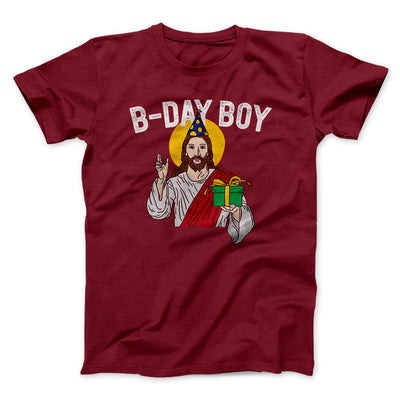 Christmas Birthday Boy Men/Unisex T-Shirt Cardinal | Funny Shirt from Famous In Real Life