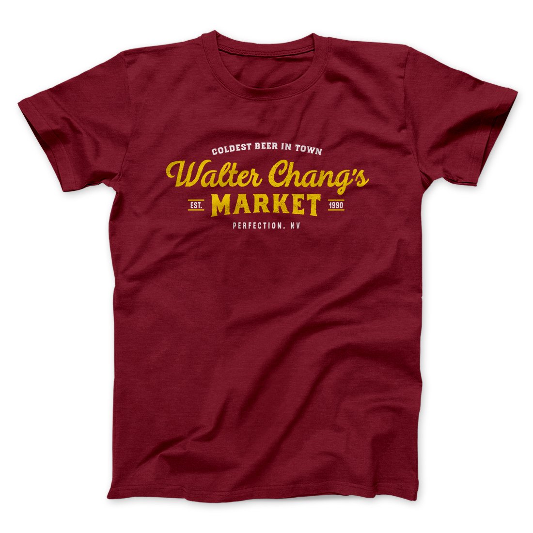 Walter Chang's Market Funny Movie Men/Unisex T-Shirt Cardinal | Funny Shirt from Famous In Real Life