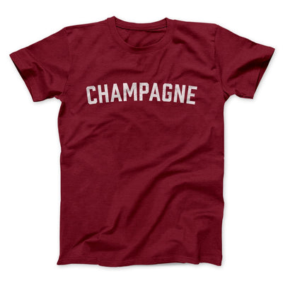 Champagne Men/Unisex T-Shirt Cardinal | Funny Shirt from Famous In Real Life