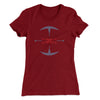 Fighter Target Women's T-Shirt Maroon | Funny Shirt from Famous In Real Life