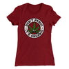 Don't Panic It's Organic Women's T-Shirt Maroon | Funny Shirt from Famous In Real Life