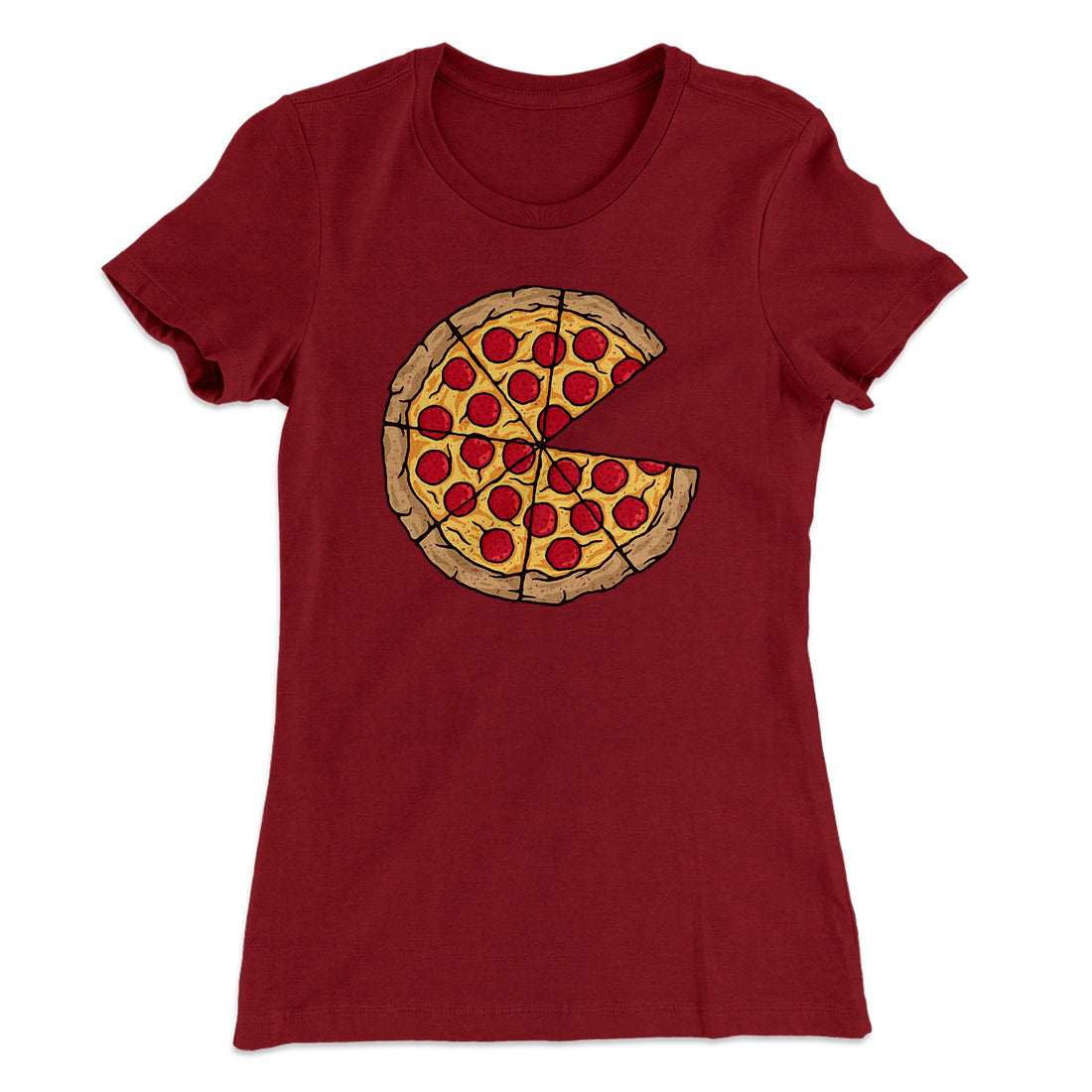 Pizza Slice Couple's Shirt Women's T-Shirt | Funny Shirt from Famous In Real Life