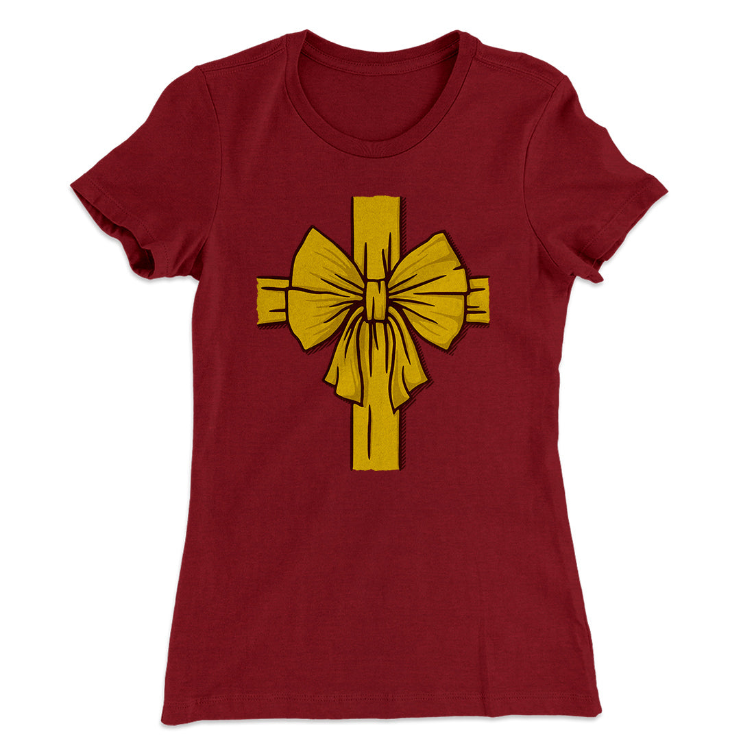 I am the Gift Women's T-Shirt Maroon | Funny Shirt from Famous In Real Life