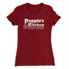 Poppies Kitchen Women's T-Shirt Maroon | Funny Shirt from Famous In Real Life