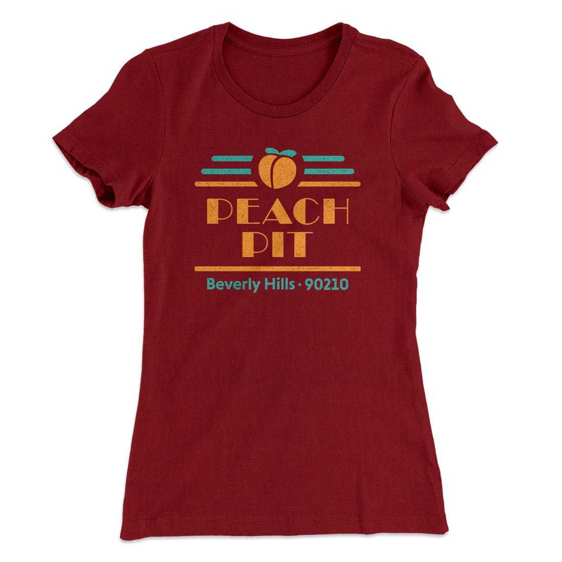 Peach Pit Diner Women's T-Shirt | Funny Shirt from Famous In Real Life
