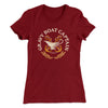 Gravy Boat Captain Funny Thanksgiving Women's T-Shirt Maroon | Funny Shirt from Famous In Real Life