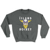 Iceland Hockey Ugly Sweater Charcoal | Funny Shirt from Famous In Real Life