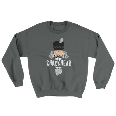 Crackhead Ugly Sweater Charcoal | Funny Shirt from Famous In Real Life