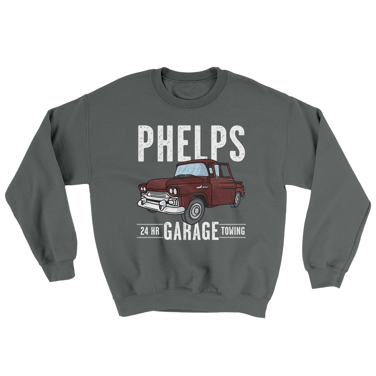 Phelps Garage Ugly Sweater | Funny Shirt from Famous In Real Life