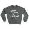 Merry Drunk, I'm Christmas Ugly Sweater Charcoal | Funny Shirt from Famous In Real Life