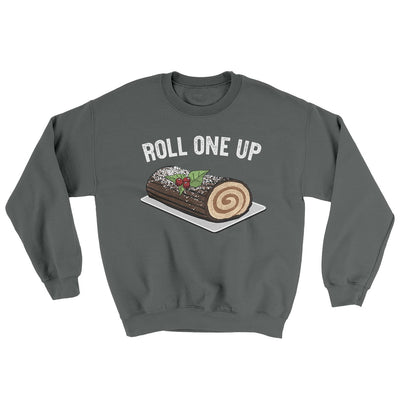 Roll One Up Ugly Sweater Charcoal | Funny Shirt from Famous In Real Life